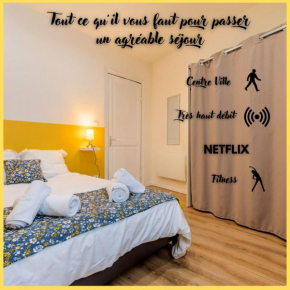Chambre Yellow Hypercentre Roubaix Calme Fibre